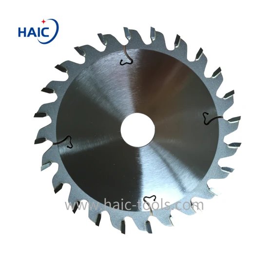 Lame de scie à inciseur réglable Tct/PCD de 100 mm pour panneaux à base de bois revêtus Lame de scie au carbure, lame de scie à disque